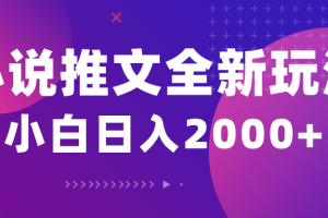 （10432期）小说推文全新玩法，5分钟一条原创视频，结合中视频bilibili赚多份收益