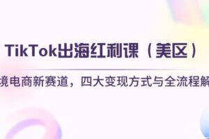 (14382期)TikTok出海红利课(美区)跨境电商新赛道,四大变现方式与全流程解析