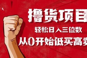 (16315期)手把手教你撸货,从0开始低买高卖,小白轻松实现日入三位数!!!