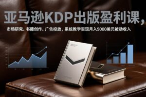 (17295期)亚马逊KDP出版盈利课,市场研究、书籍创作、广告投放,系统教学实现月入5000美元被动收入