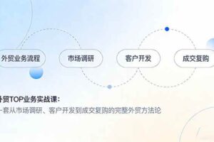 (17324期)外贸TOP业务实战课:一套从市场调研、客户开发到成交复购的完整外贸方法论